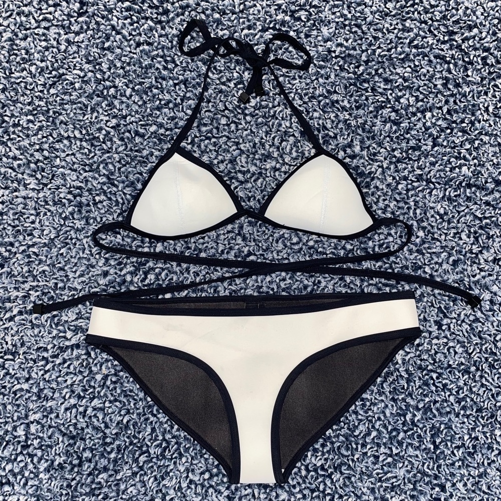 Triangl White Neoprene Suit